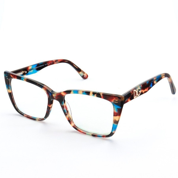 Armação de Óculos Quadrada  DG5031 Azul Tartaruga