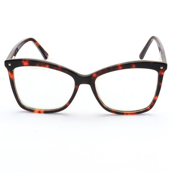 Armação de Óculos Quadrada MJ2017 Marrom Tartaruga