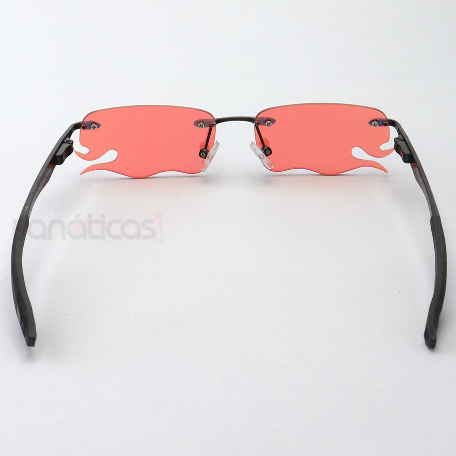 Óculos de Sol Lupinha Lupa Oakley Vilão Fio Nylon Cinza e Pink