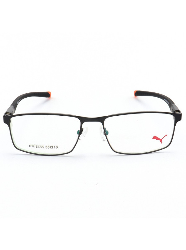 Armação de Óculos Retangular PM15365 C1-6 Preto e Laranja