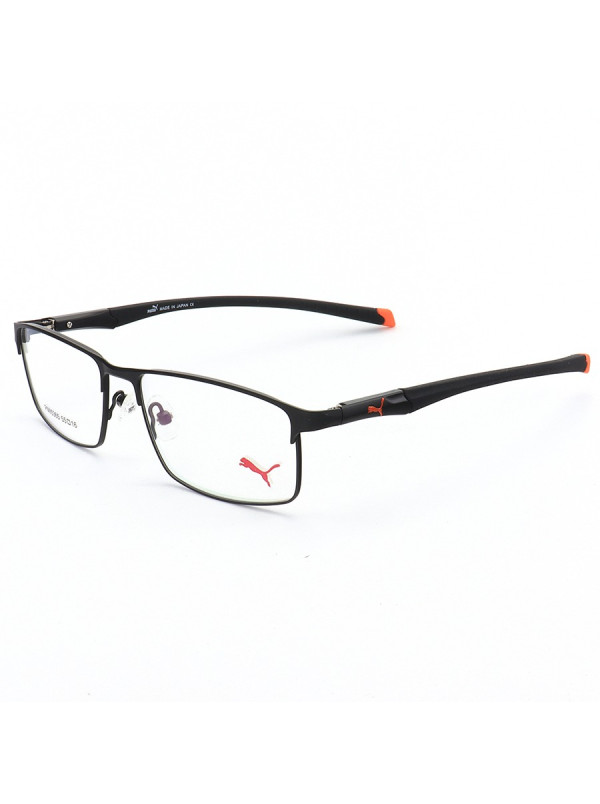 Armação de Óculos Retangular PM15365 C1-6 Preto e Laranja
