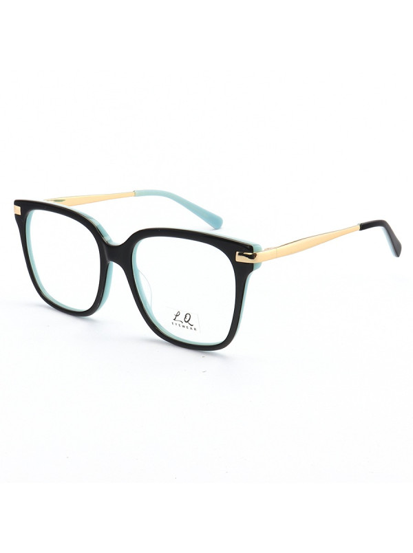 Armação de Óculos Quadrado LQ0175 Preto e Azul