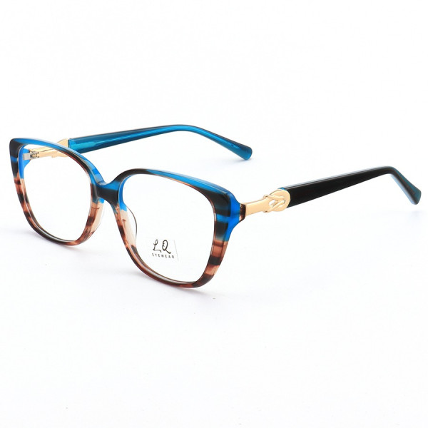Armação de Óculos Gatinho LQ0139 Azul Degrade
