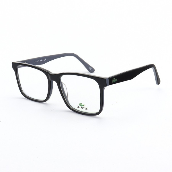 Armação de Óculos Retangular L2741 Preta e Cinza