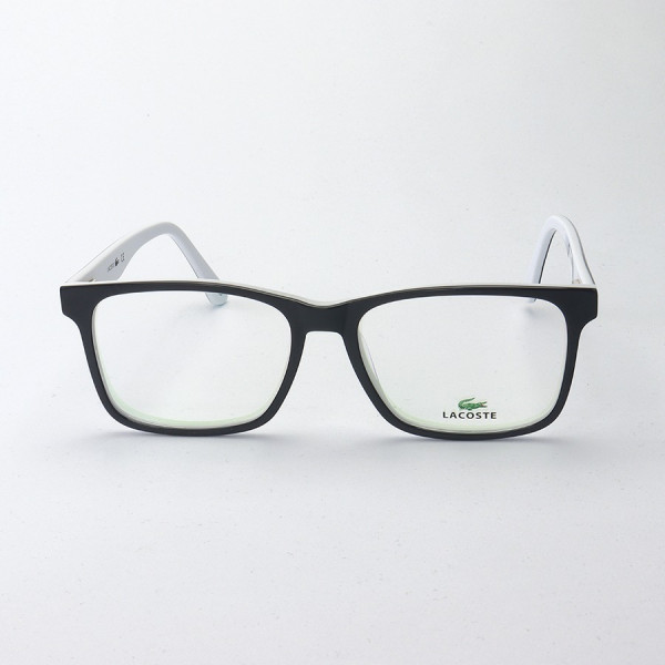 Armação de Óculos Retangular L2741 Preta e Branca