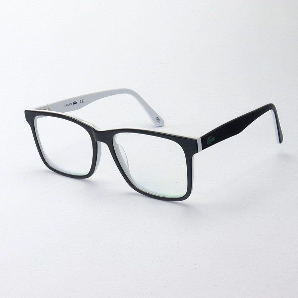 Armação de Óculos Retangular L2741 Preta e Branca