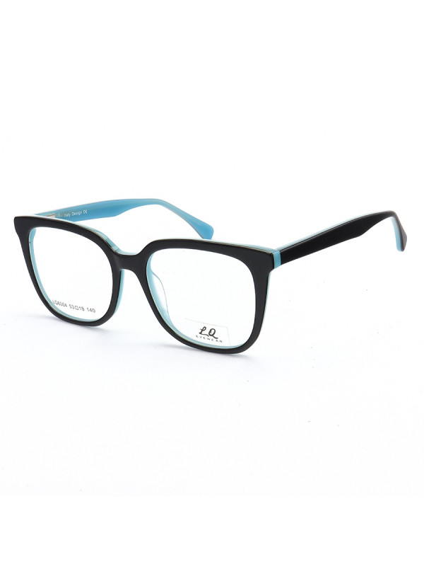 Armação de Óculos Quadrado LQ6004 Preto e Azul