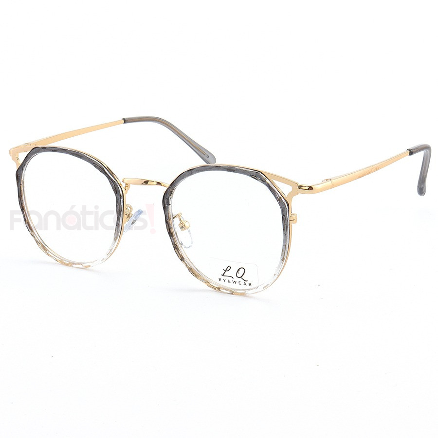 Armação de Óculos Quadrada LQ95578 Cinza Degrade
