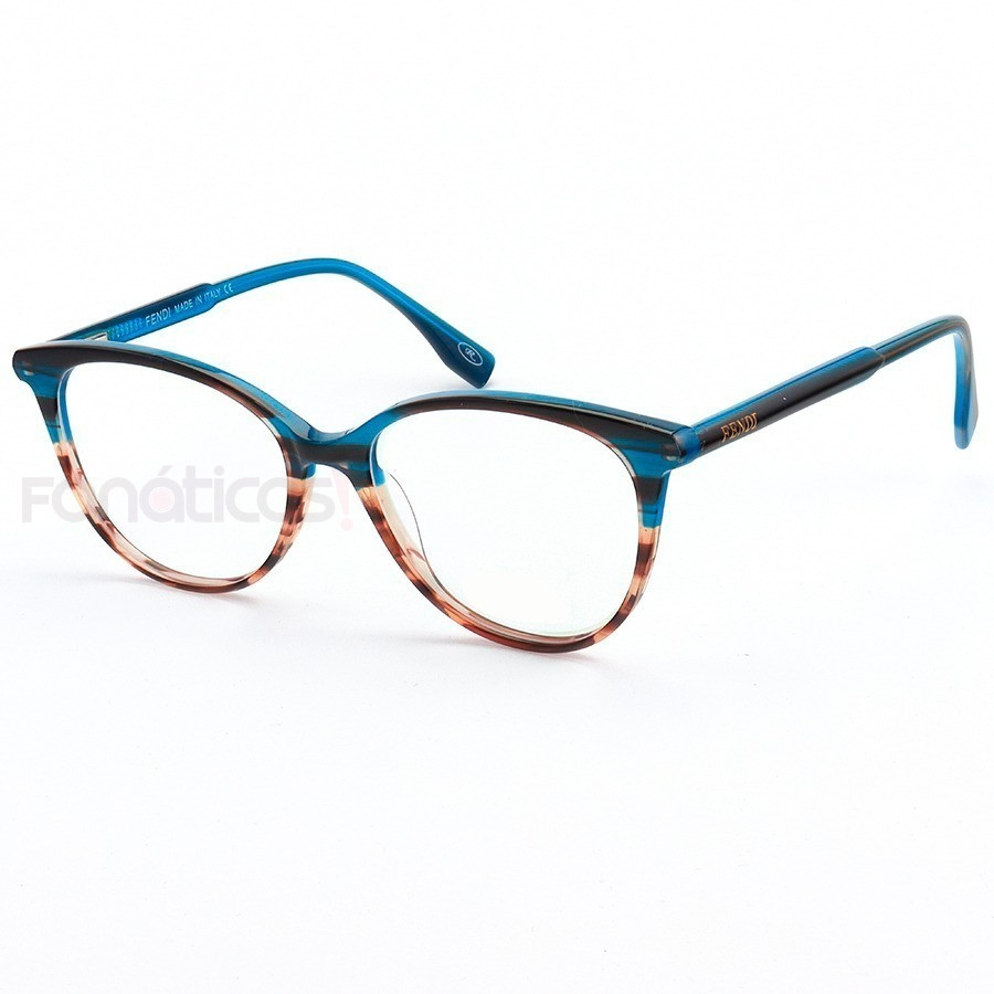Armação de Óculos Oval FF0465 Azul Degrade