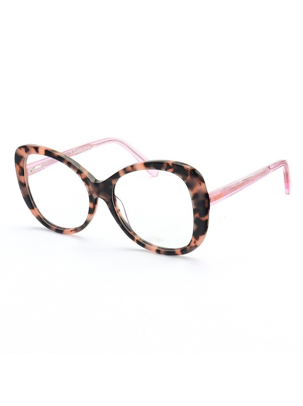 Armação de Óculos Quadrada CL00110 Rosa Tartaruga