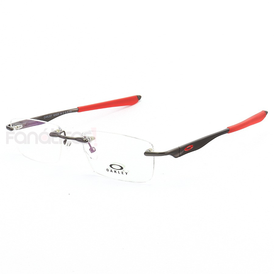 Armação de Óculos Flutuante Sem Aro Wingfold Grafite e Vermelho