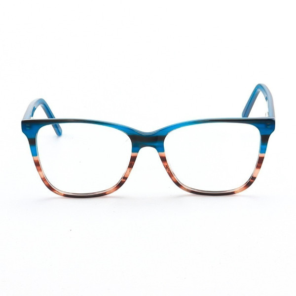 Armação de Óculos Quadrada MJ496 Azul Degrade