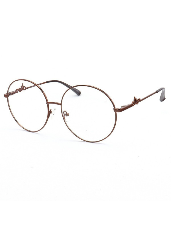Armação de Óculos Redondo Signature Marrom