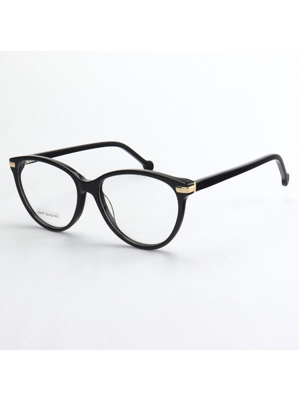 Armação de Óculos Oval LQ0097 Preto