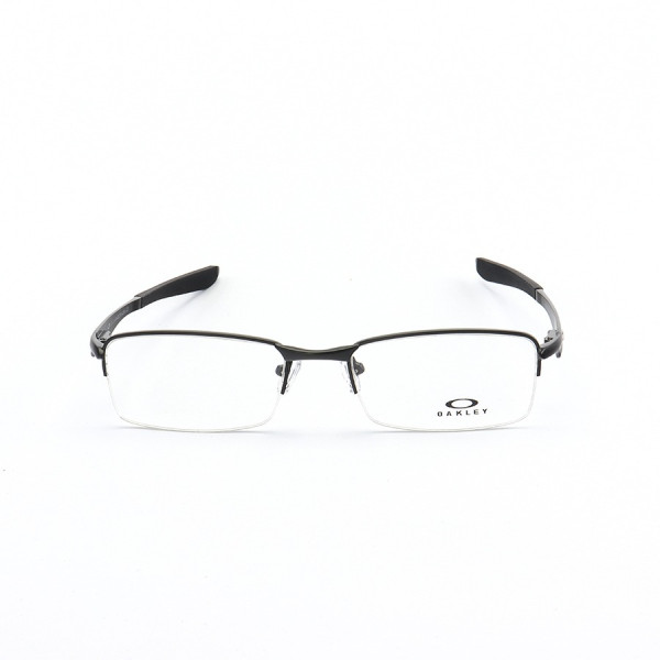 Armação de Óculos Retangular Meio Aro Brushed OX5040 Preto