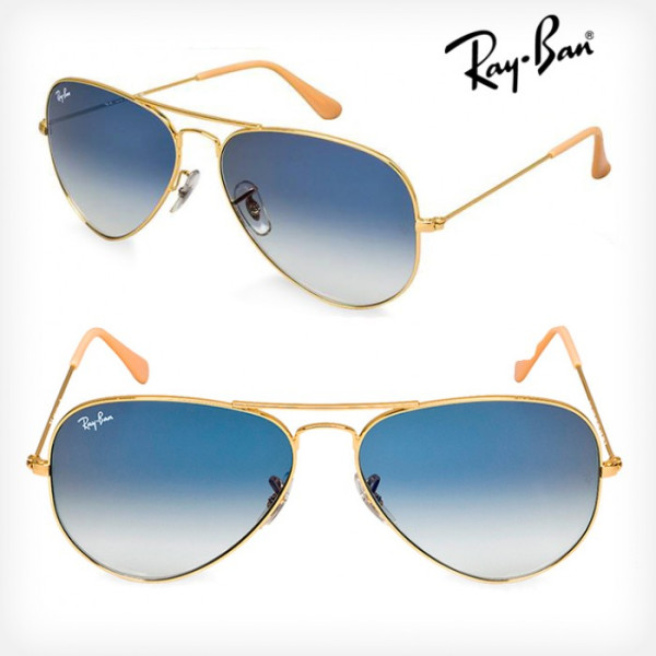 Óculos de Sol Aviador Azul Degrade