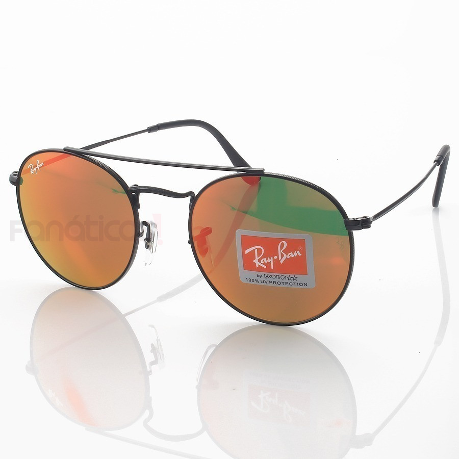Óculos de Sol Ray-Ban RB3646 Redondo Preto e Vermelho