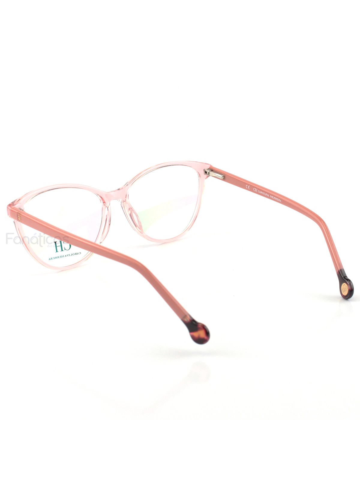 Armacao de Óculos Gatinho VHE772 Rosa Translucido