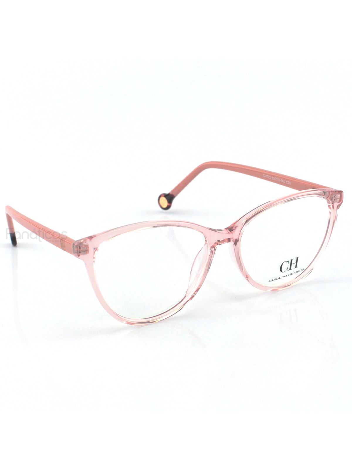 Armacao de Óculos Gatinho VHE772 Rosa Translucido