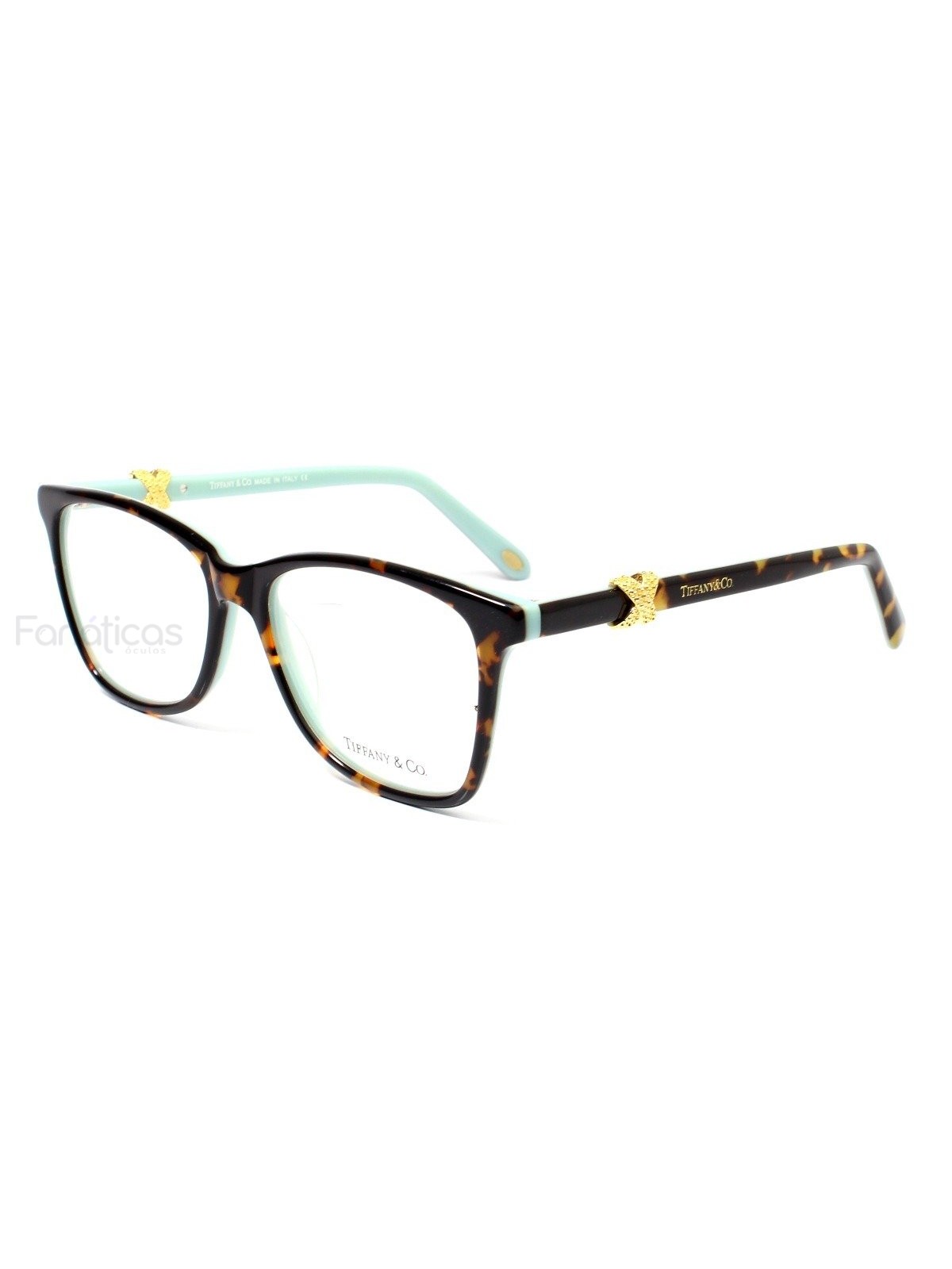Armação de Óculos Laço - TF2220B 8139 Tartaruga e Verde