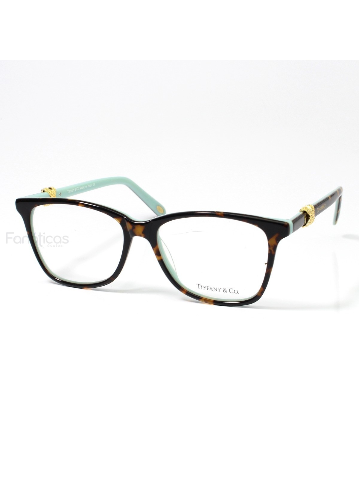 Armação de Óculos Laço - TF2220B 8139 Tartaruga e Verde