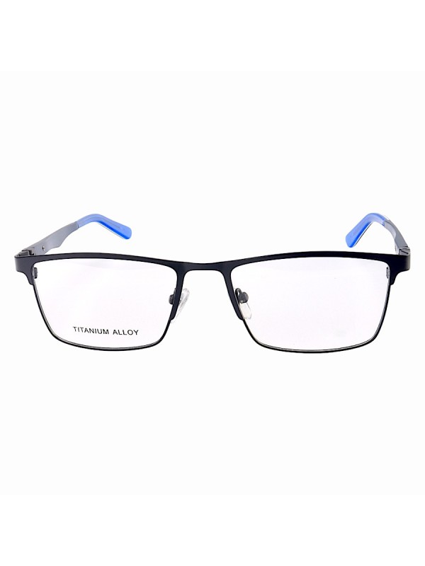 Armação de Óculos Masculina FN9127 Metal Titanium Todo Azul