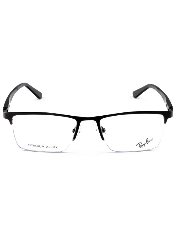 Armação de Óculos Masculina Meio Aro FN9128 Preto