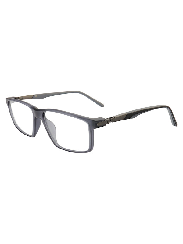 Armação de Óculos Masculina Retangular Molas 180 C10 GZ9141 Cinza