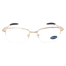Armação de Óculos Meio Aro Evade 4061 Metal Dourado