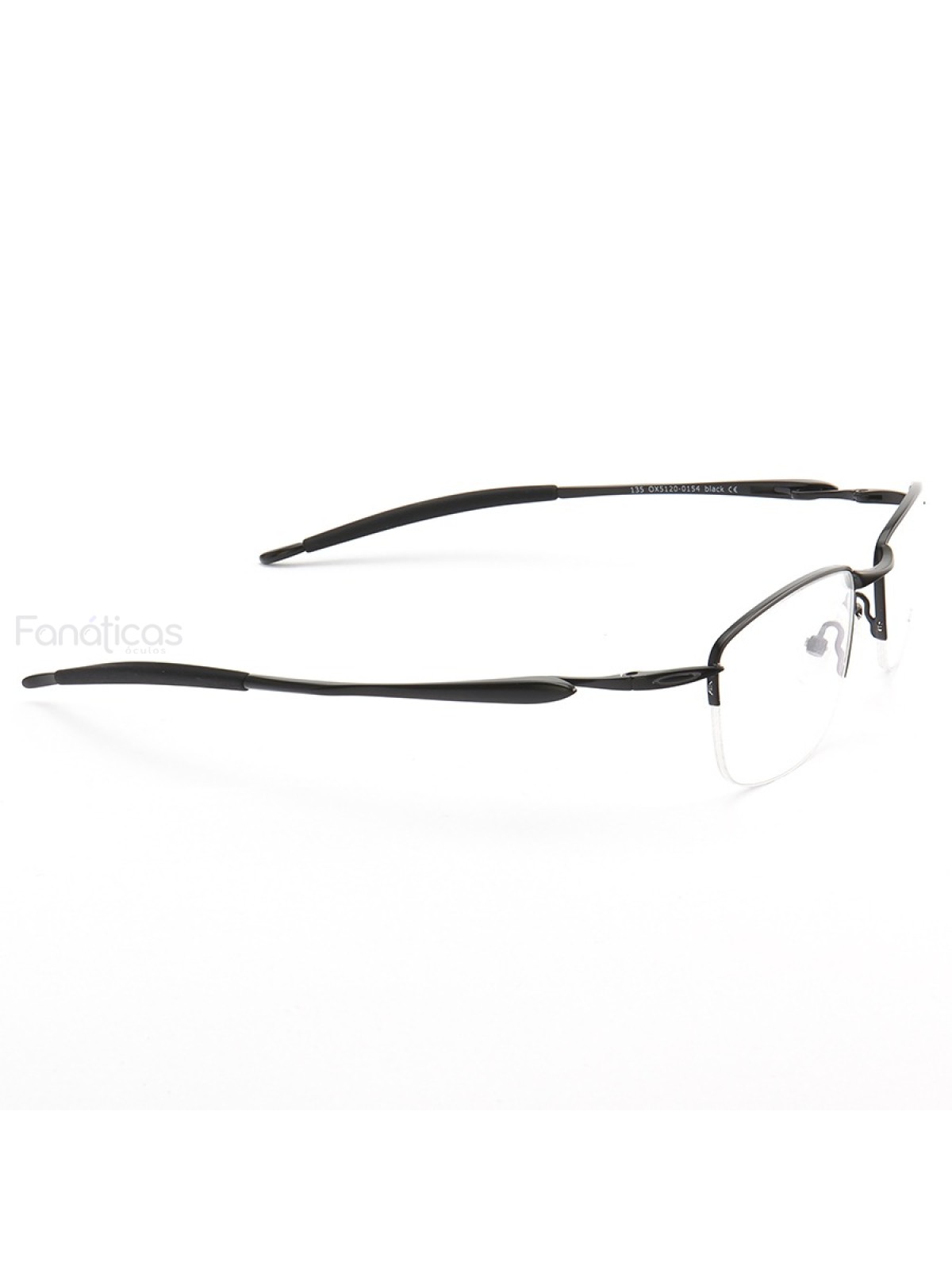Armação de Óculos Meio Aro Lizard 2 OX5120 Preto