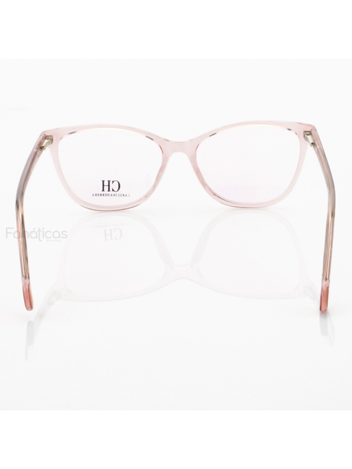 Armação de Oculos Oval CH2281 - Rosa Translúcido