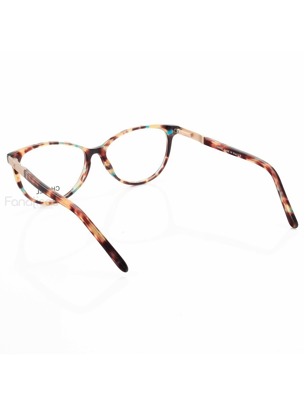Armação de Óculos Oval CH3255 Azul tartaruga