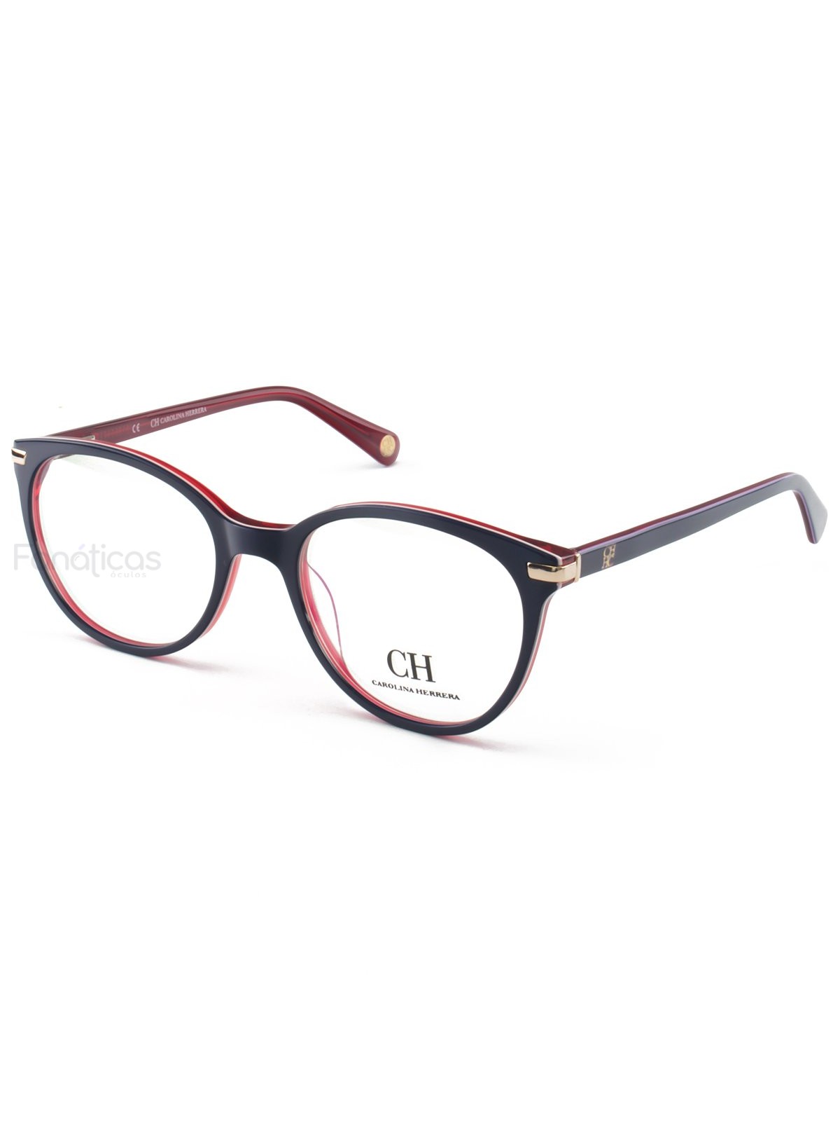 Armação de Óculos Oval CH625 Azul e Vermelho