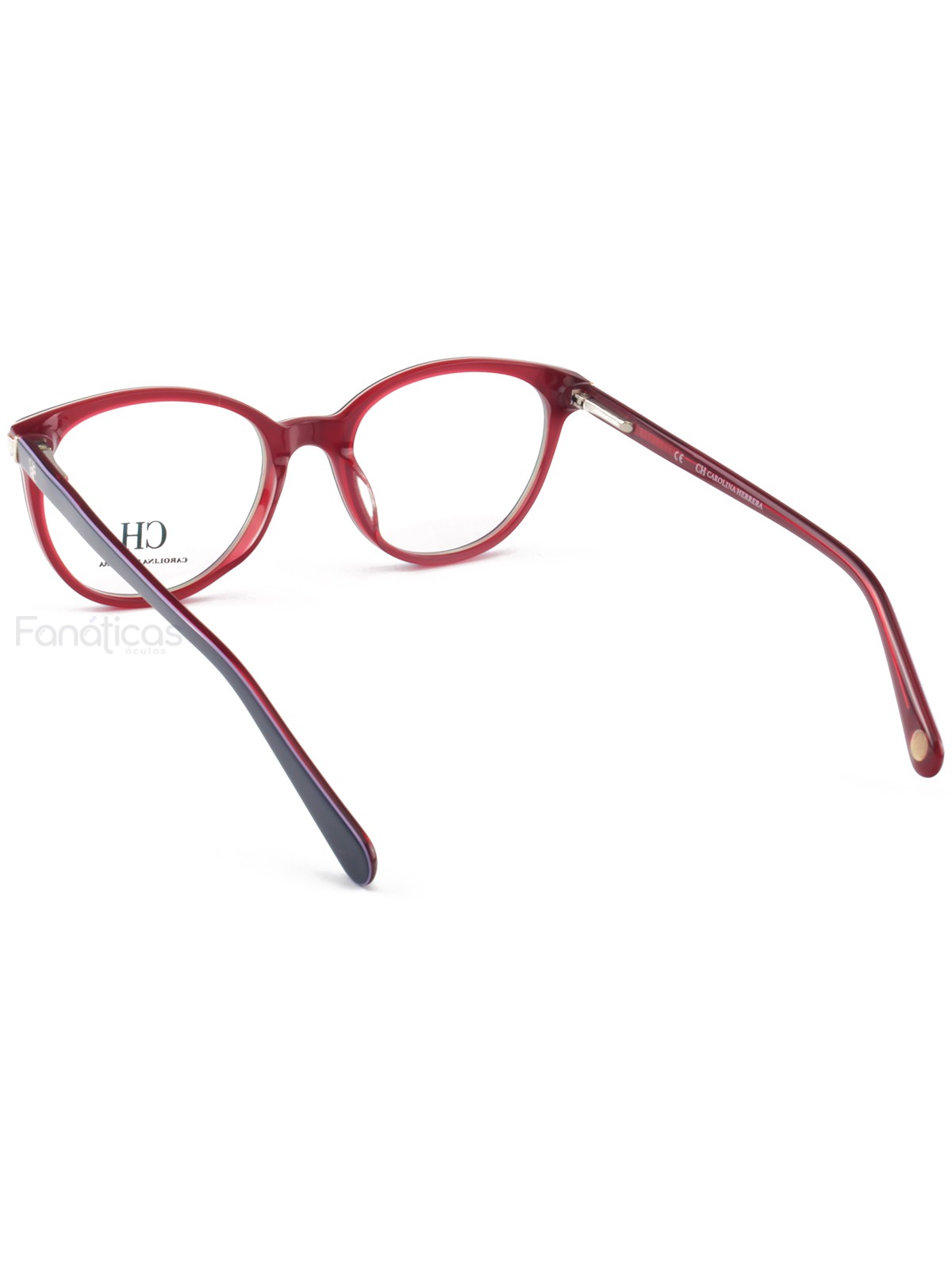 Armação de Óculos Oval CH625 Azul e Vermelho