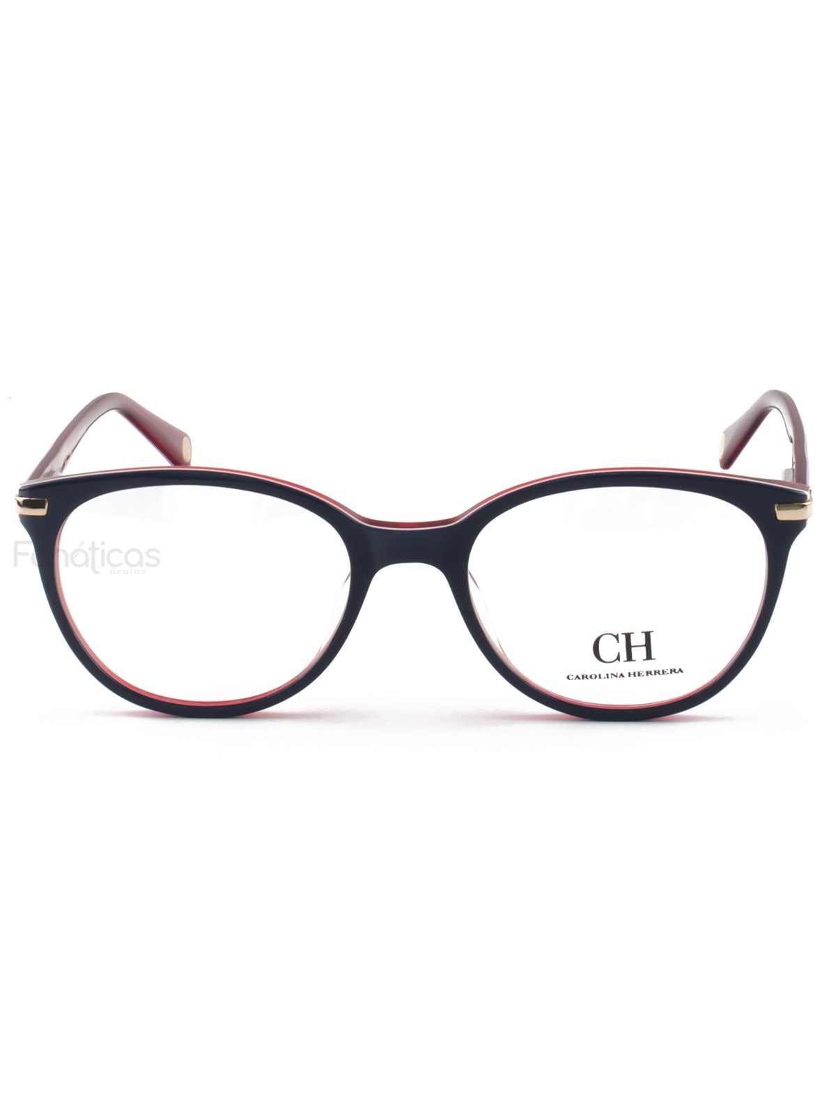 Armação de Óculos Oval CH625 Azul e Vermelho