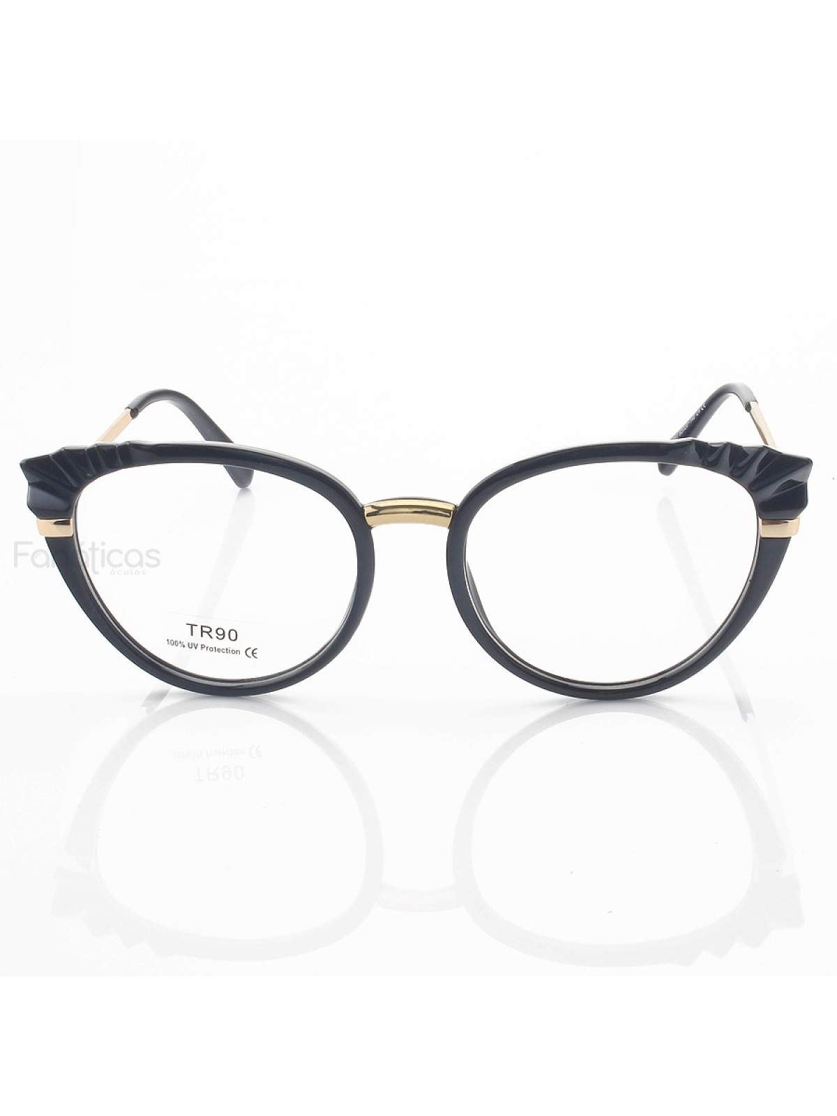 Armação de Óculos Oval DG5051 Diamante Preto