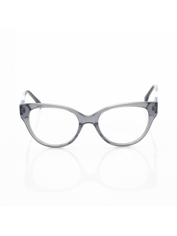 Armação de Óculos Oval FD3260 Cinza e Azul