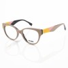 Armação de Óculos Oval FD3260 Nude e Amarelo
