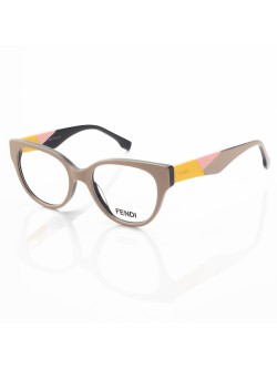 Armação de Óculos Oval FD3260 Nude e Amarelo
