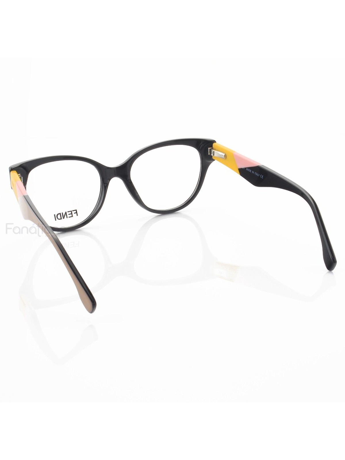 Armação de Óculos Oval FD3260 Nude e Amarelo