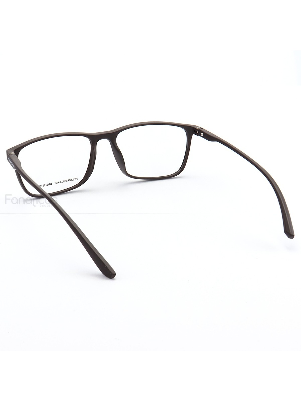 Armação de Óculos  Retangular Porsche Design P5151 Marrom