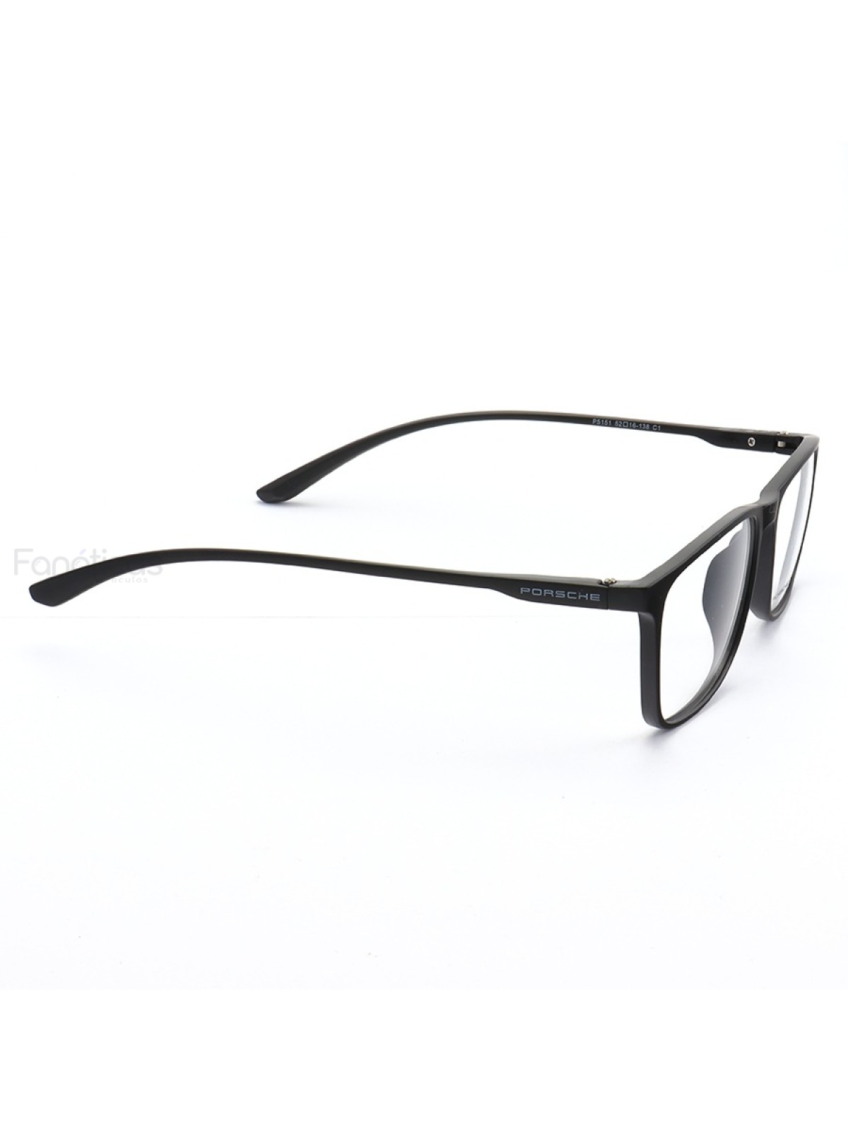Armação de Óculos  Retangular Porsche Design P5151 Preta