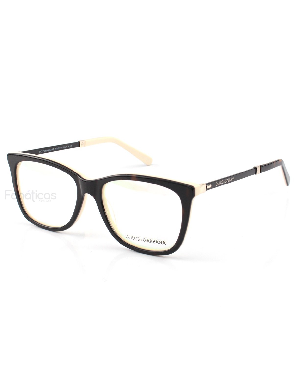 Armacao de Óculos - DG3126 Marrom e Creme