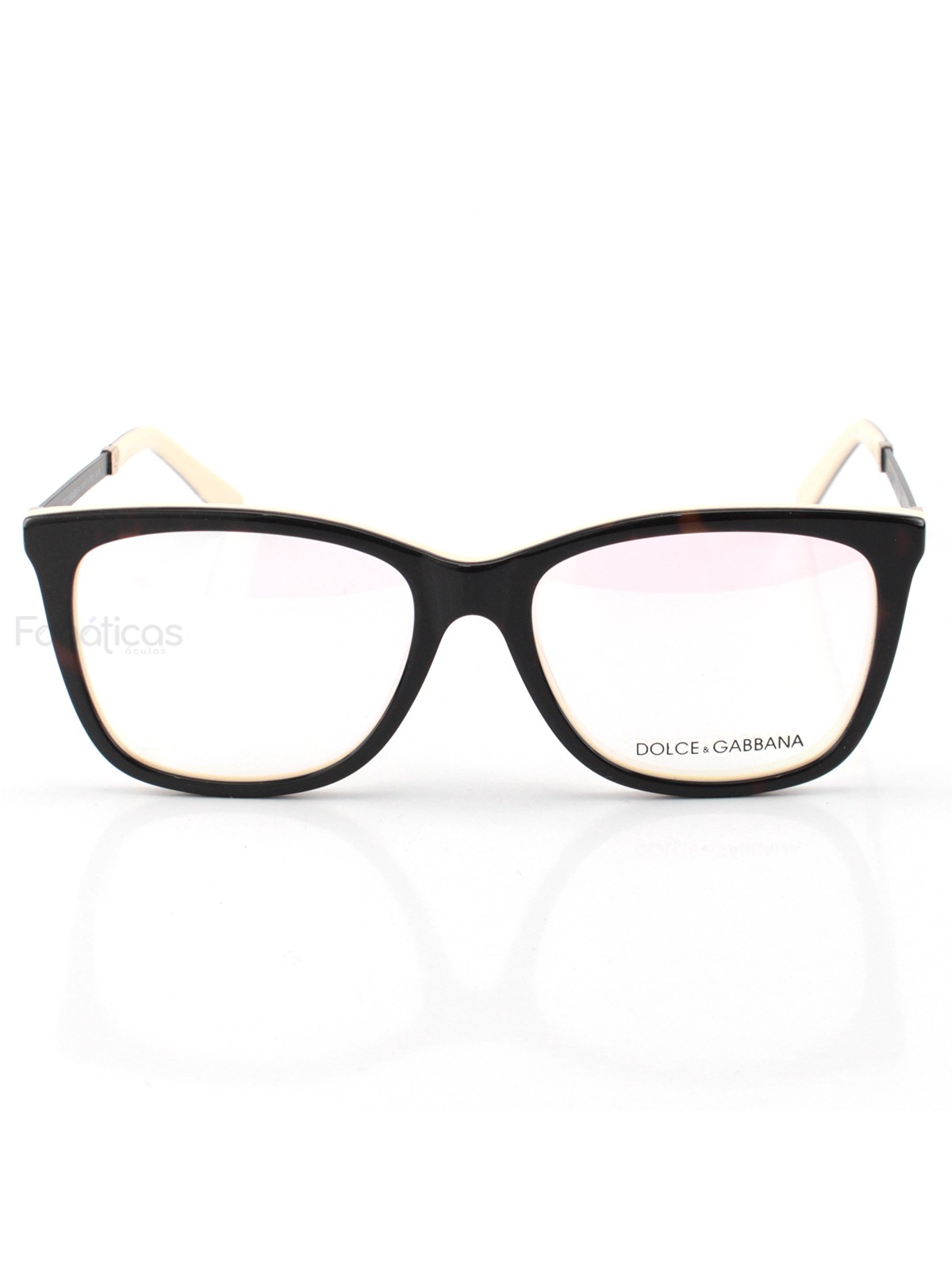 Armacao de Óculos - DG3126 Marrom e Creme