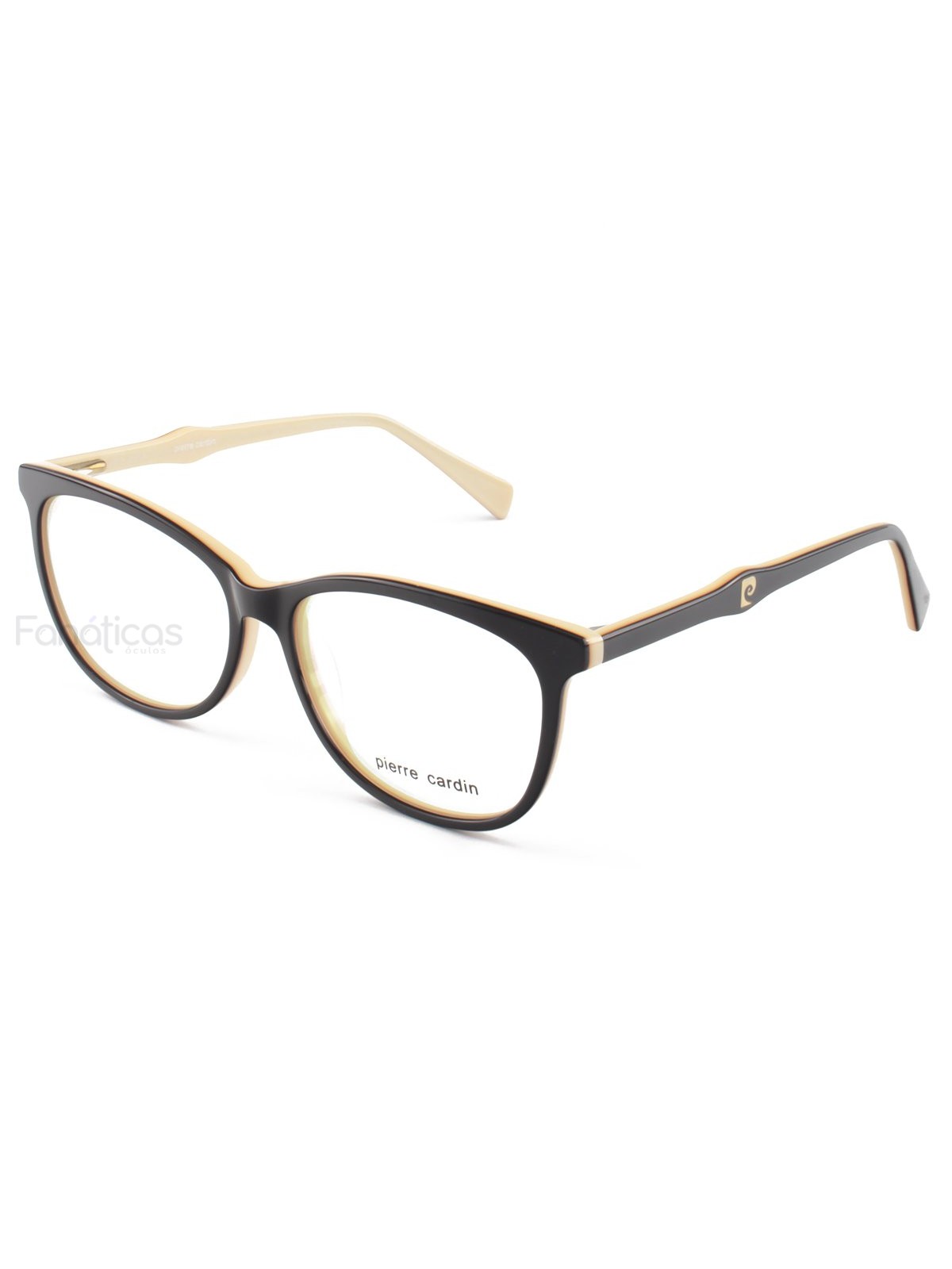 Armacao de Óculos P8406 Marrom e Creme