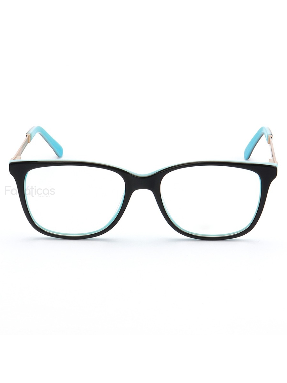 Armação de Óculos Quadrada  DG3126 Preto e Azul