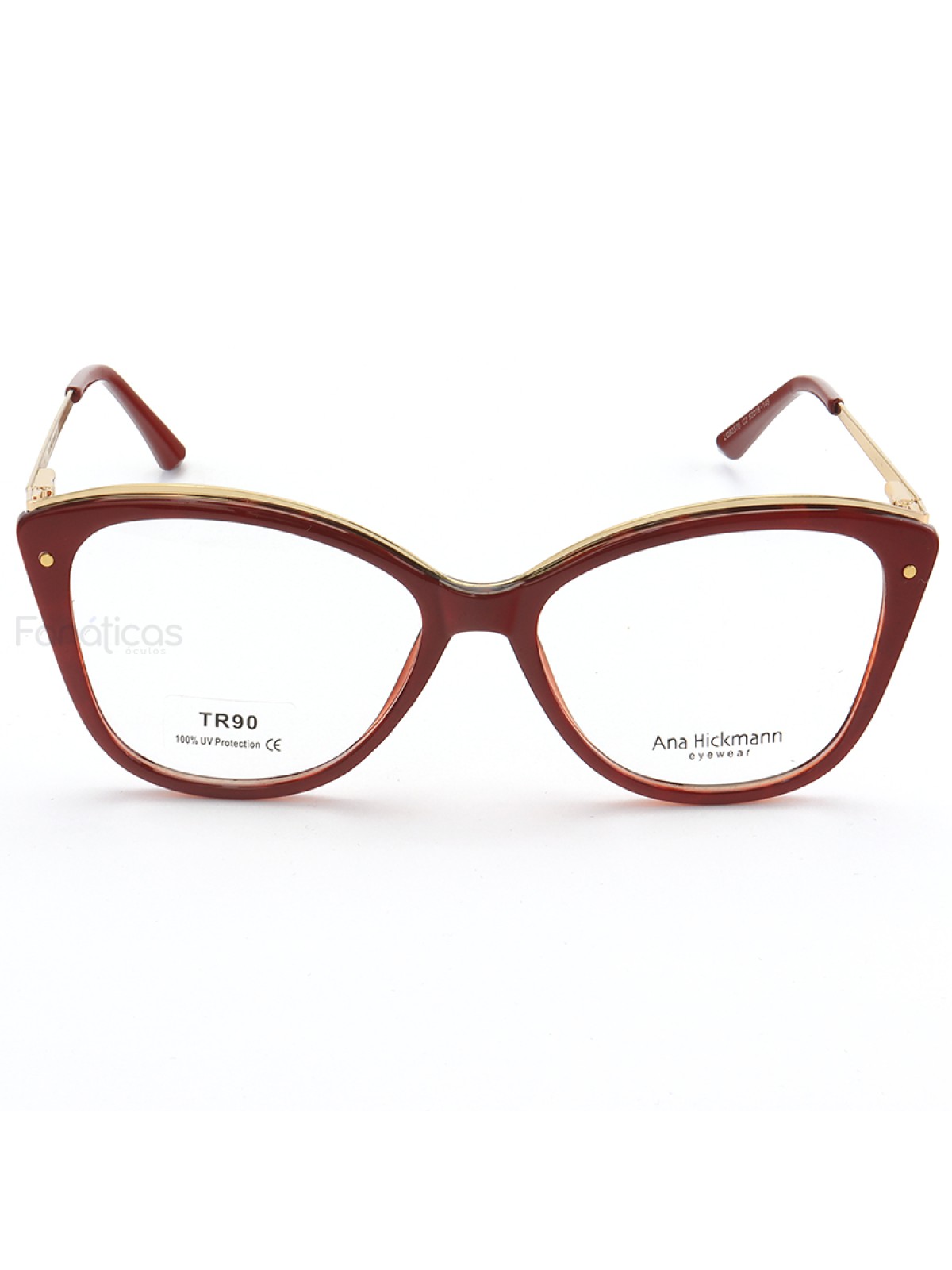 Armação de Óculos Quadrada  LQ92370 Vermelho Escuro