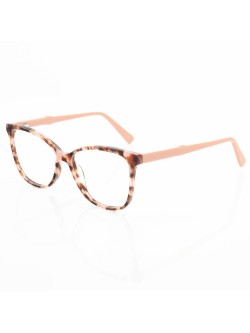 Armação de Óculos Quadrada  PC8470 Tartaruga e Rosa