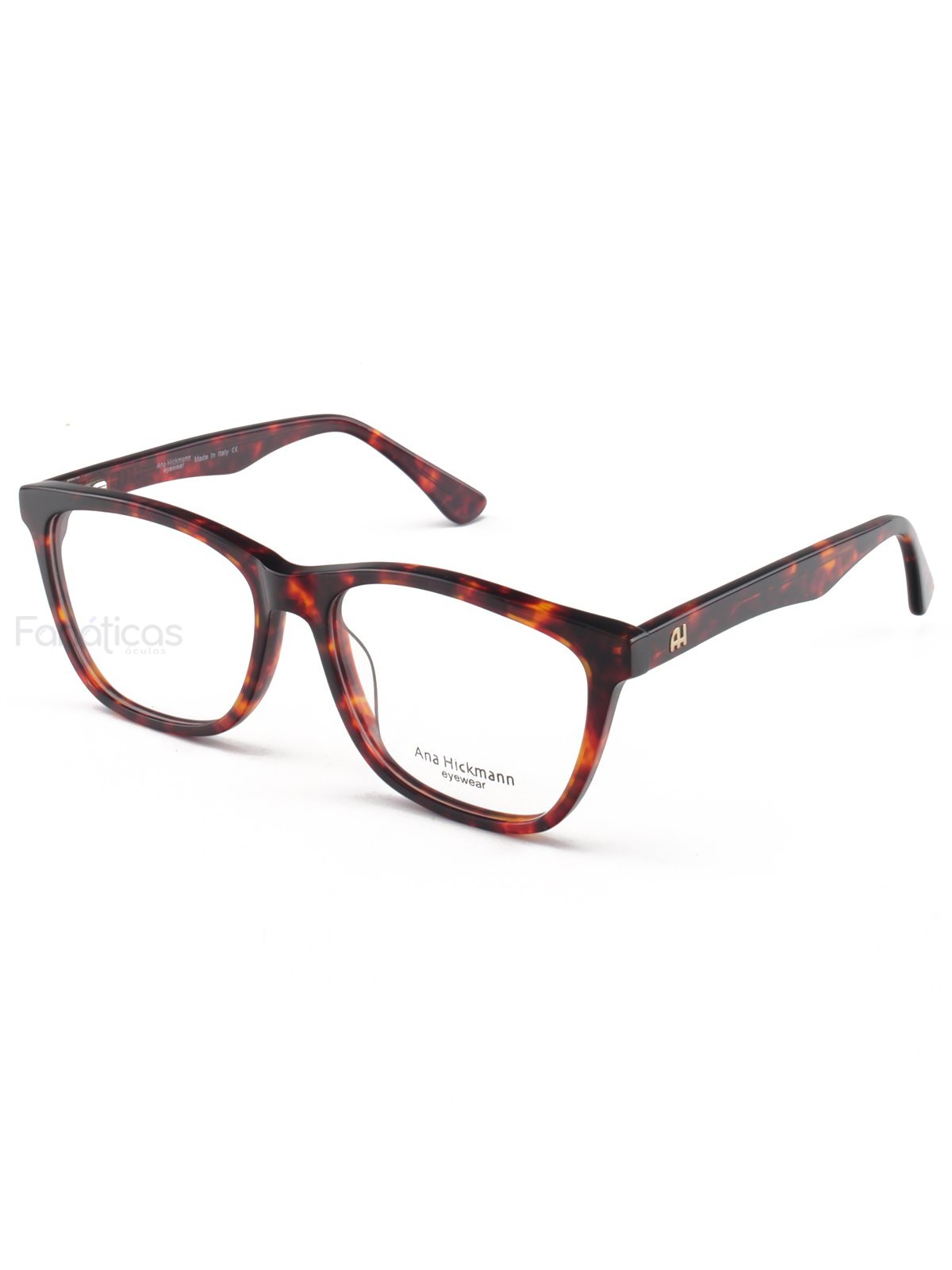 Armacao de Óculos Quadrada AH6225 Marrom Tartaruga