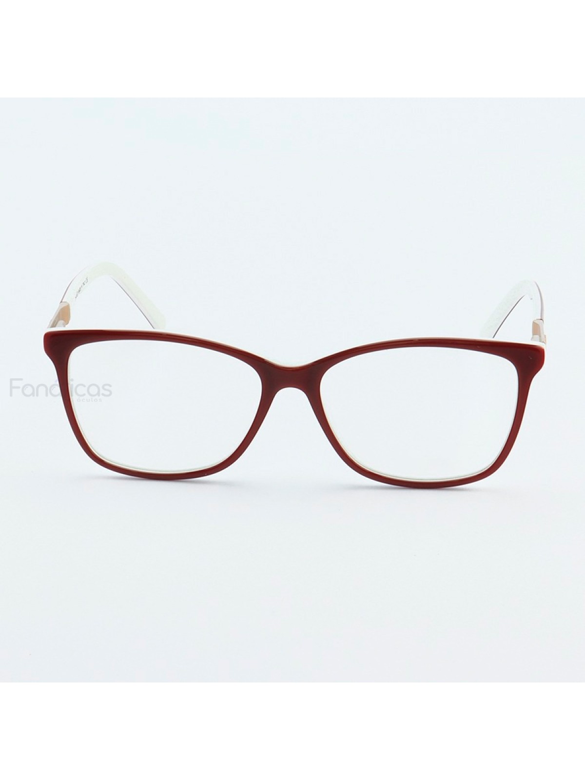 Armação de Óculos Quadrada CH3501 Vermelho
